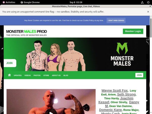 Account Free Monstermalesprod.com