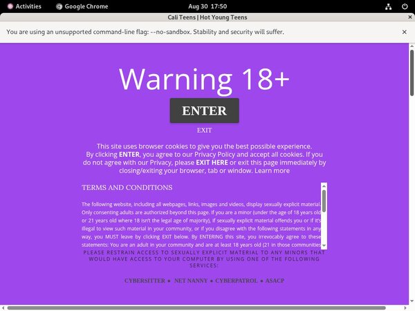 Caliteens.com User Name