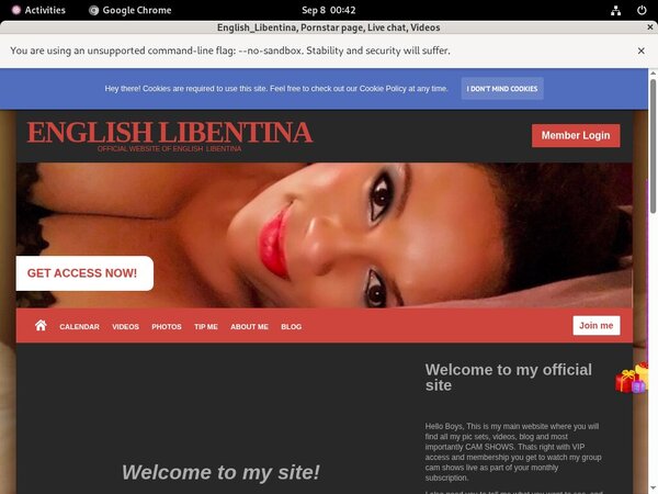 Englishlibentina.modelcentro.com Membership Plan