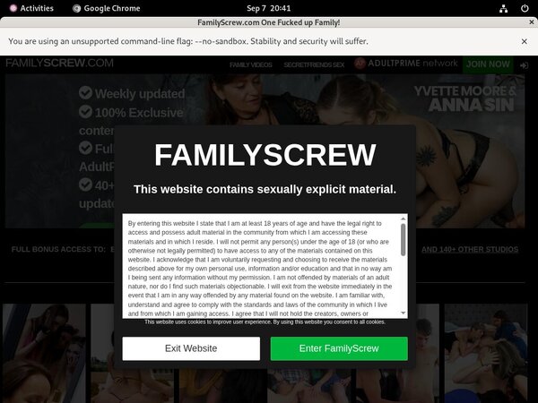 Family Screw Discount Accounts
