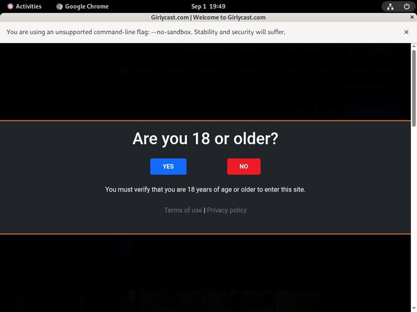 GirlyCast.com No Credit Card