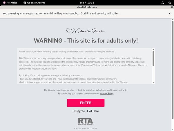 Join Charlie Forde For Free