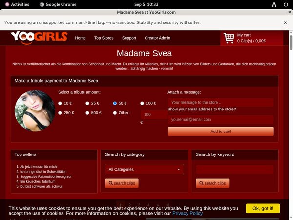 Madame Svea Premium Password
