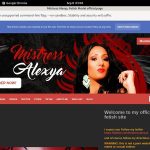 Mistress Alexya Discount Id