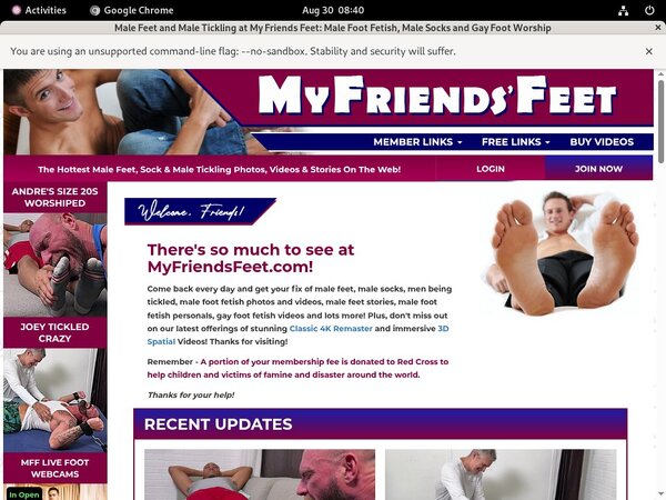 Myfriendsfeet.com Trial Pass
