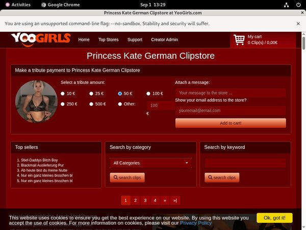 PrincessKateGerman With Direct Debit