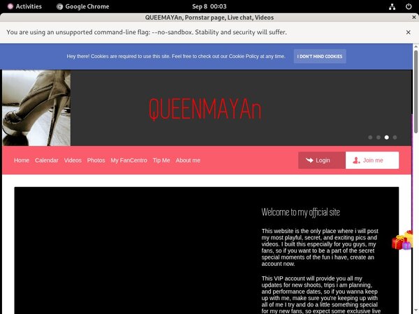 Queenmayan.modelcentro.com Subscription Deal