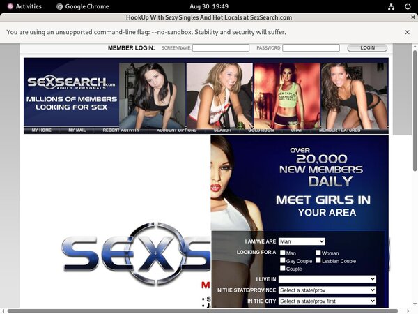 Sexsearch.com Acc Free