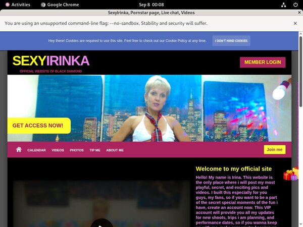 Sexyirinka.modelcentro.com Free Trial Deal