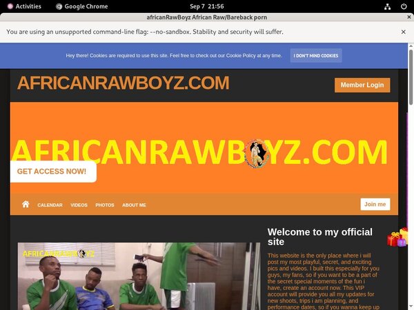 AfricanRawBoyz Login Codes