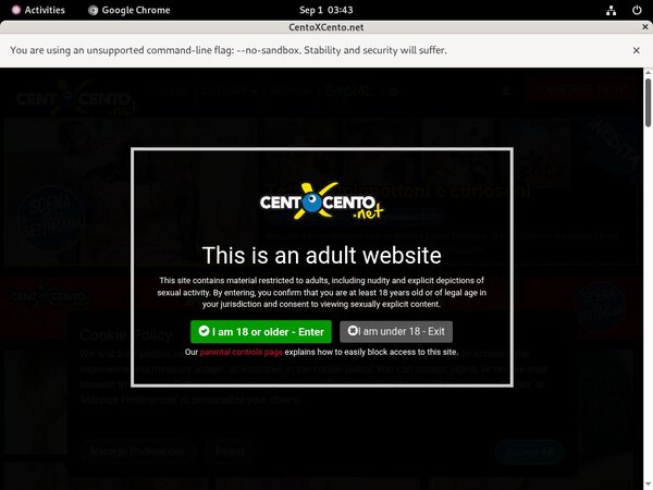 Cento X Cento Gift Card