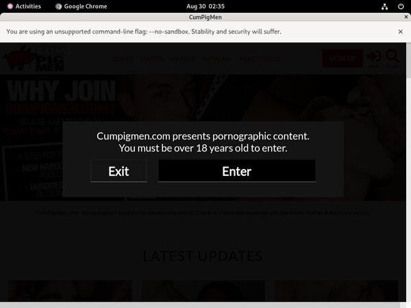Cumpigmen User And Pass