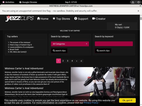 Free Passwords Mistress Jennifer Carter