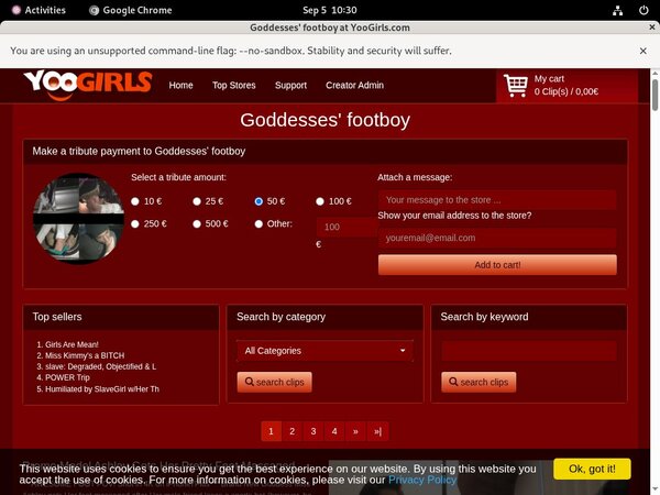 Goddesses Footboy Girl