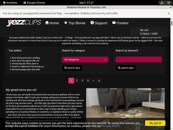 MadameMarissa Paypal Sign Up