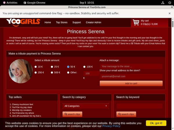 PrincessSerena Site Reviews