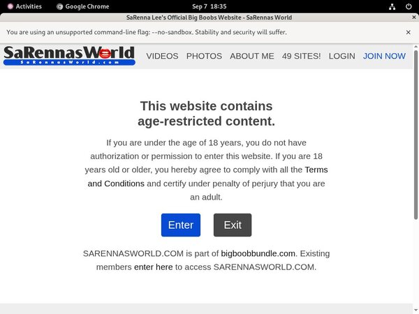Sarennasworld.com Membership Trial