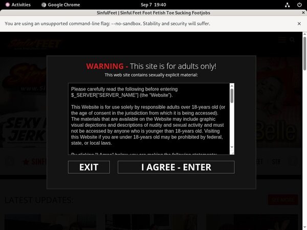 Sinfulfeet Password Bugmenot