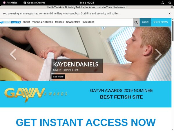 Undie Twinks Day Trial Membership