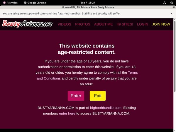 Get A Free Bustyarianna.com Password