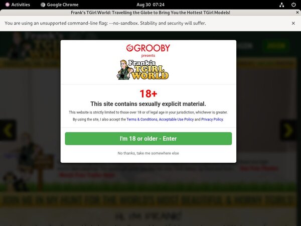 Try Franks T-Girl World Discount