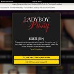 Sign Up For Ladyboy Pussy